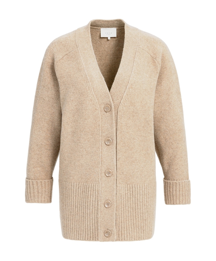 Dames vest beige