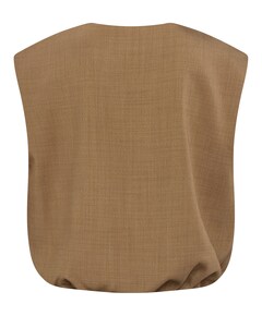 Dames gilet beige