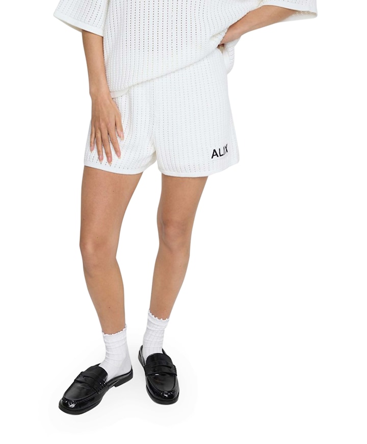 AJOUR SHORTS dames korte broek ecru