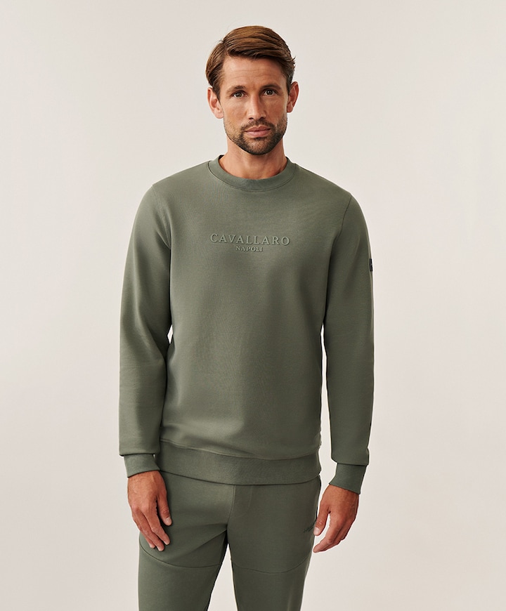 Heren sweater groen
