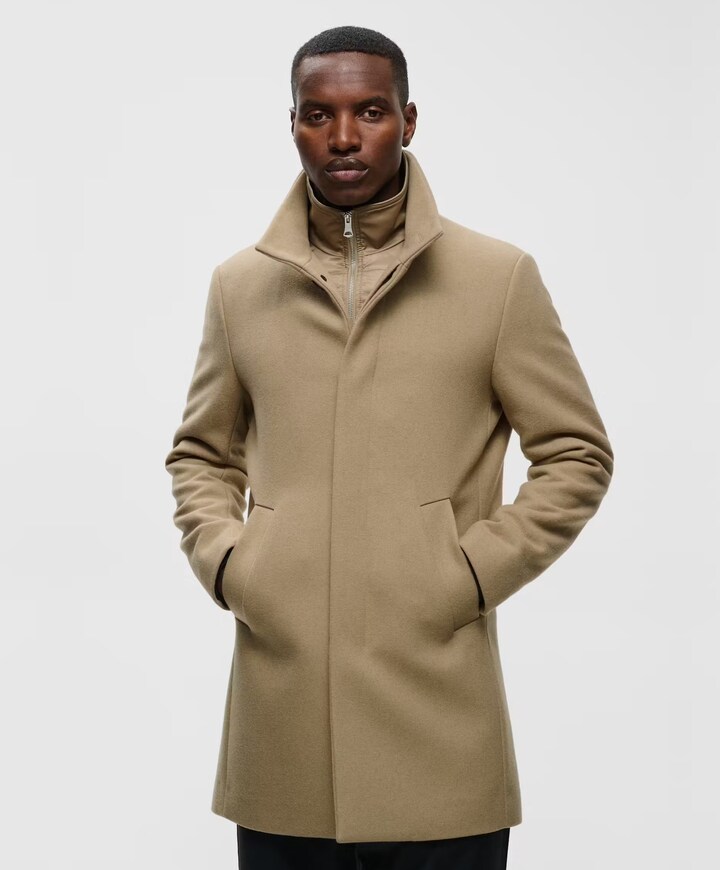 Heren jas beige