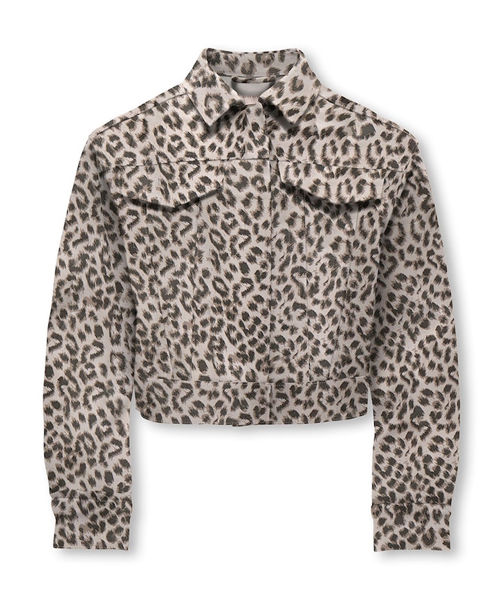 Meisjes spijkerjas beige