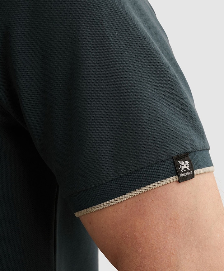 Heren polo blauw