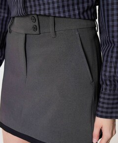 Dames rok grijs