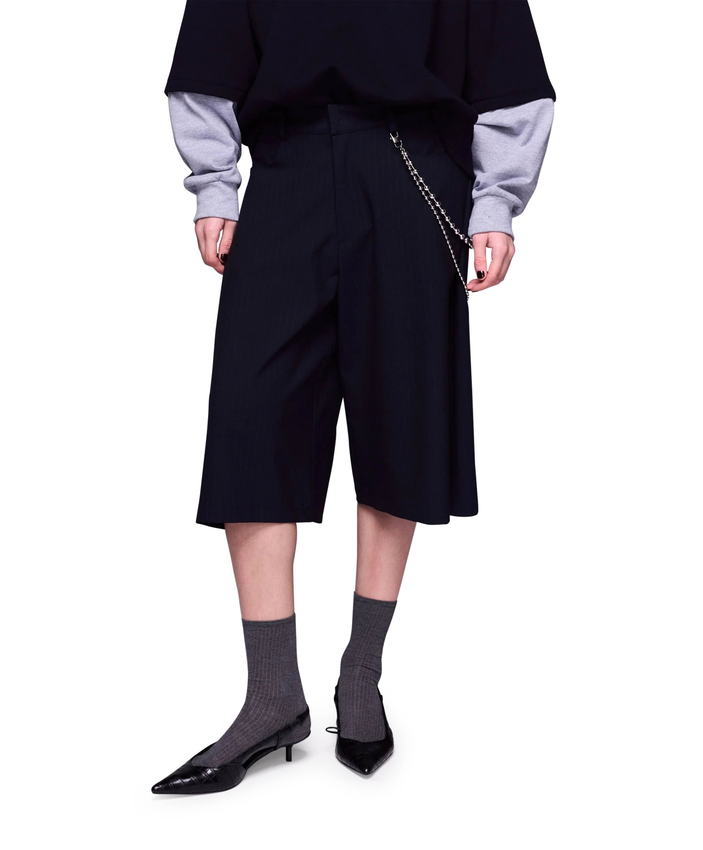 dames bermuda blauw