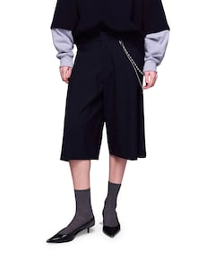 dames bermuda blauw