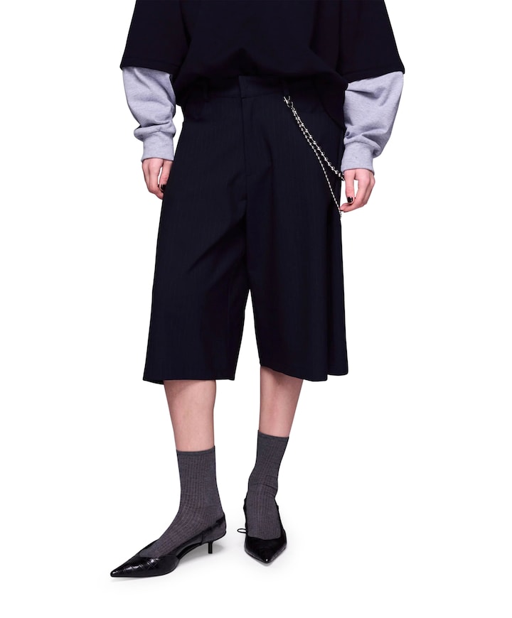dames bermuda blauw
