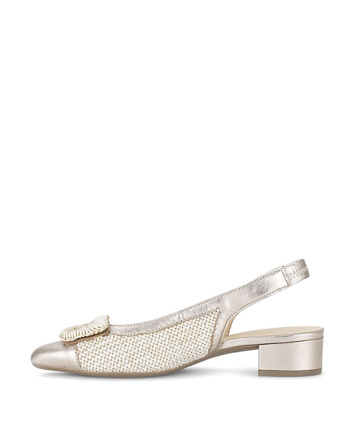 dames slingbacks goud