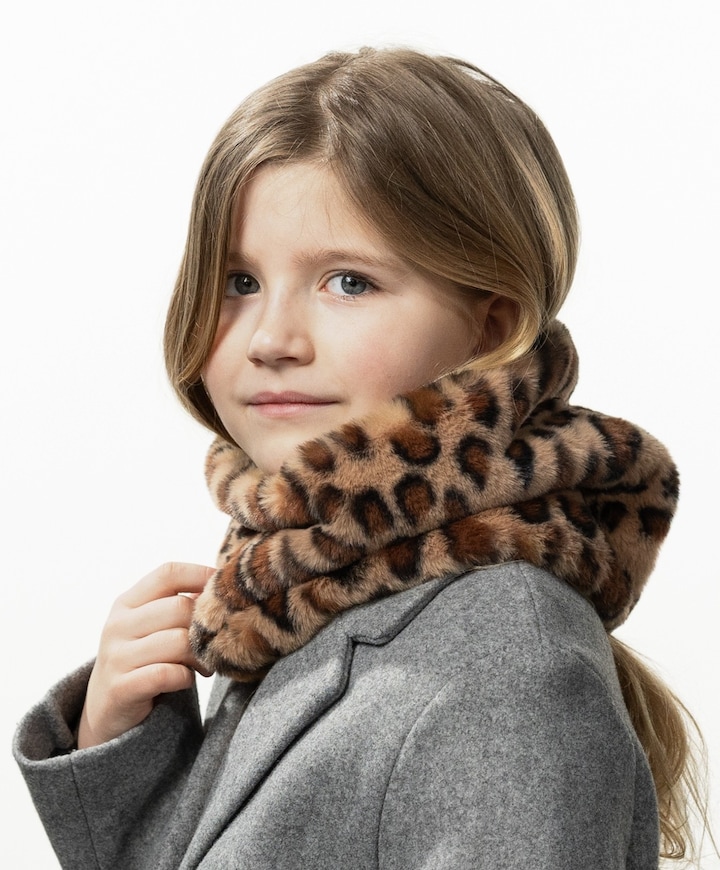 Meisjes sjaal bruin