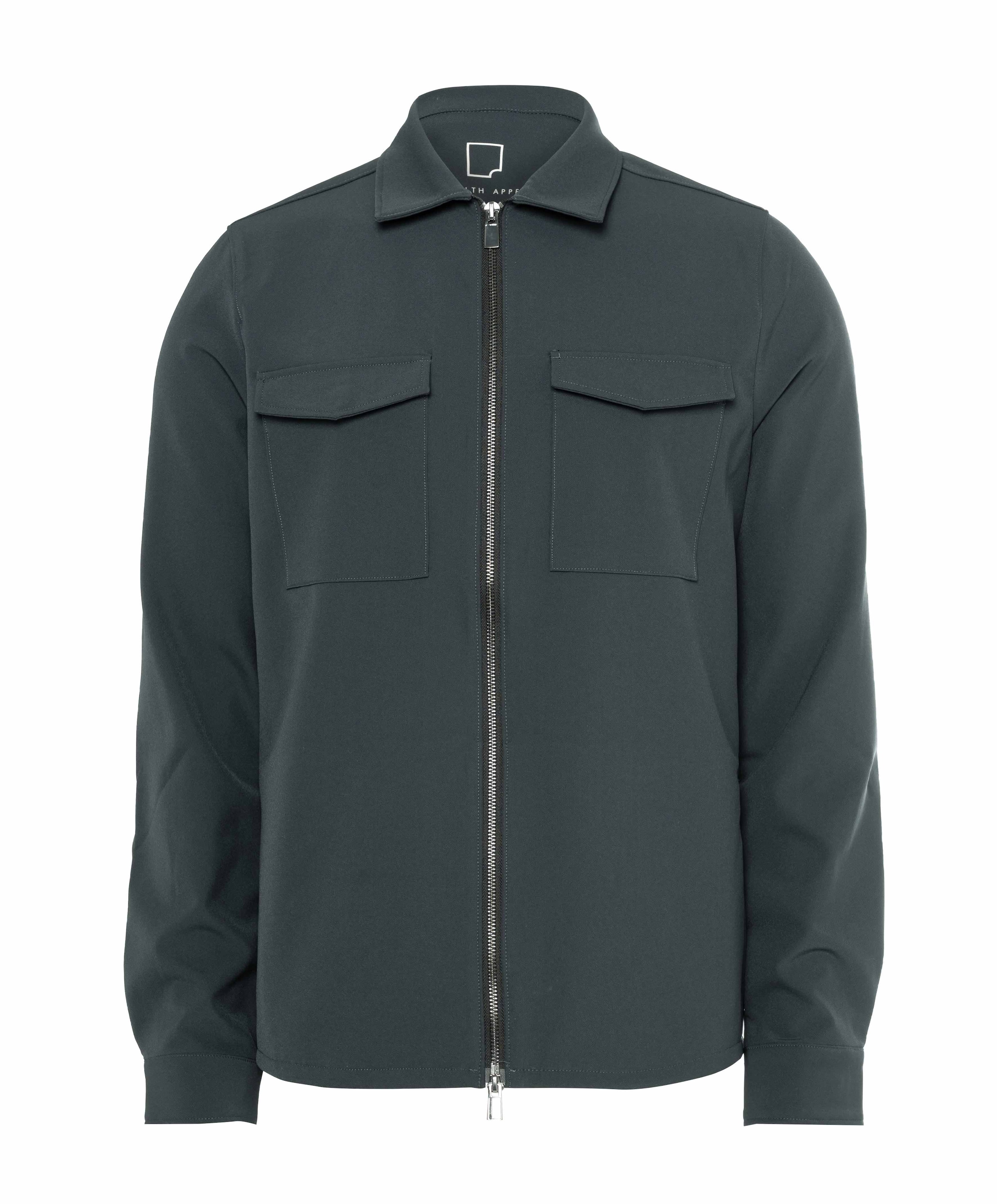 Heren overshirt grijs