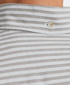 Heren overhemd lange mouw beige