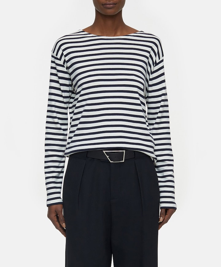 Dames longsleeve blauw