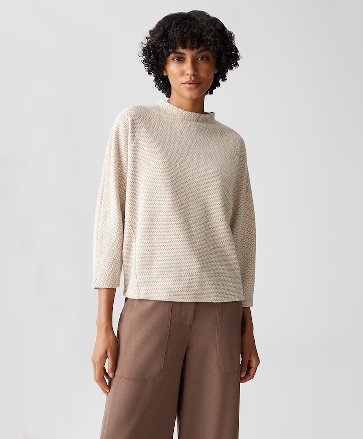 Dames longsleeve beige