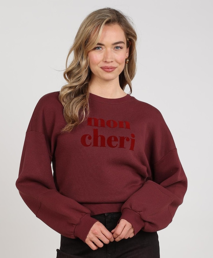 Dames sweater bordeaux