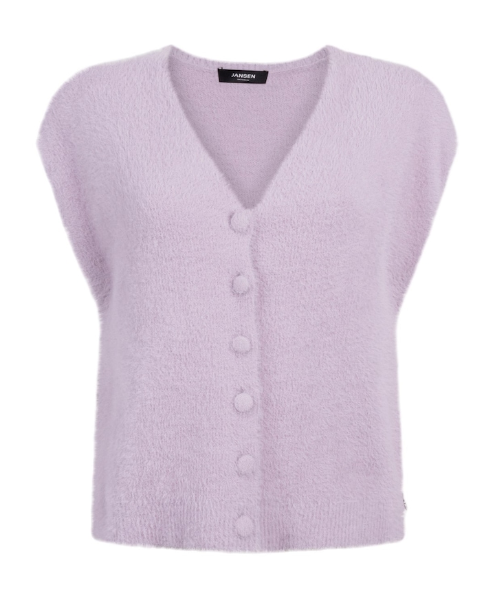 Dames gilet paars