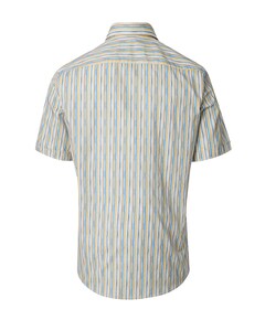 Heren overhemd korte mouw geel