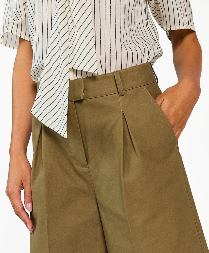 INAYA CO 611 dames bermuda groen