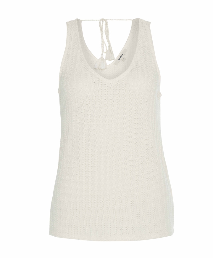 Dames top ecru