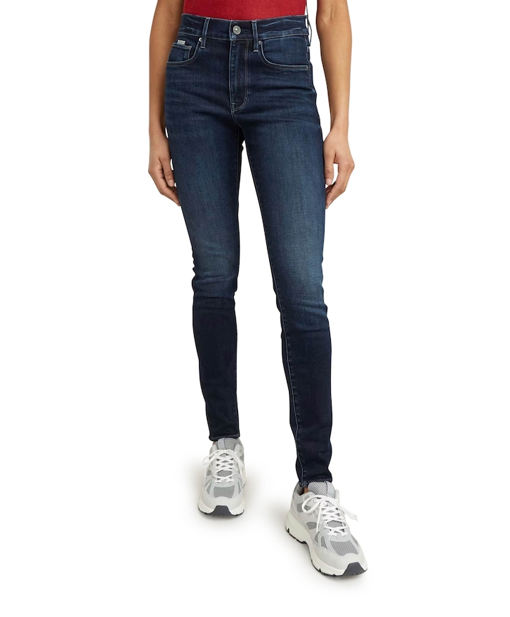 3301 High Skinny Wmn dames jeans blauw