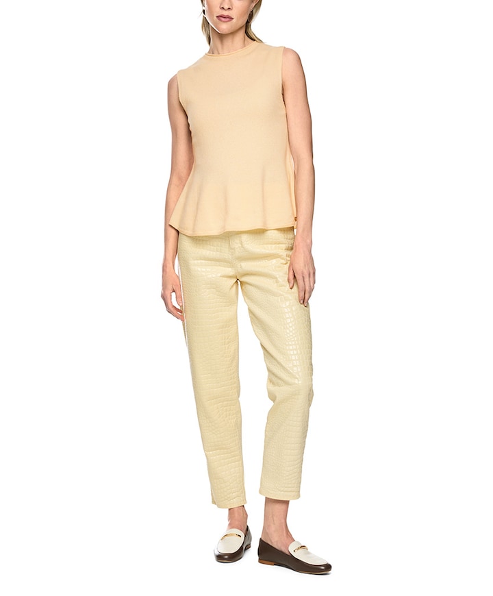 Dames top beige