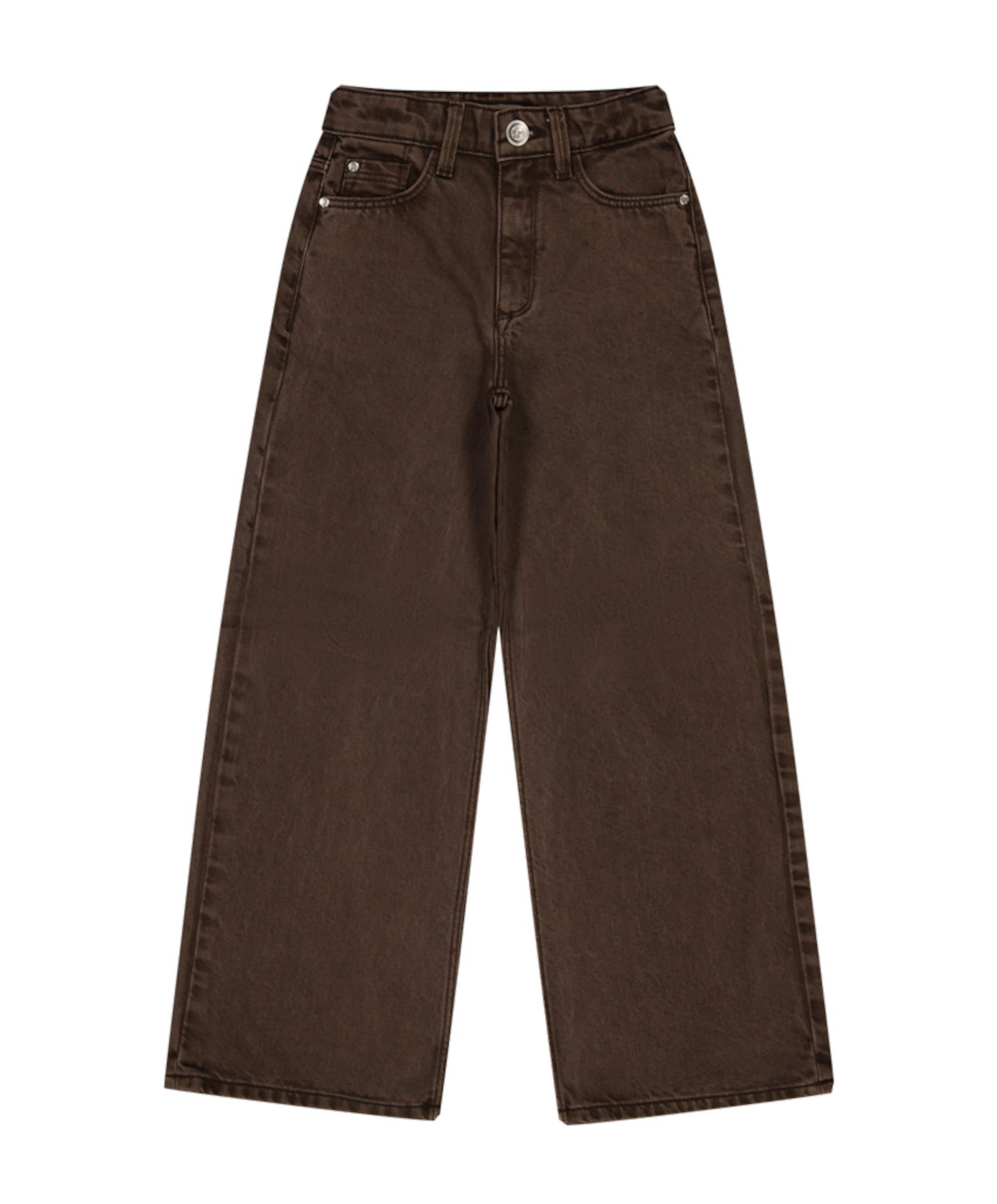 Monaco Color meisjes jeans bruin