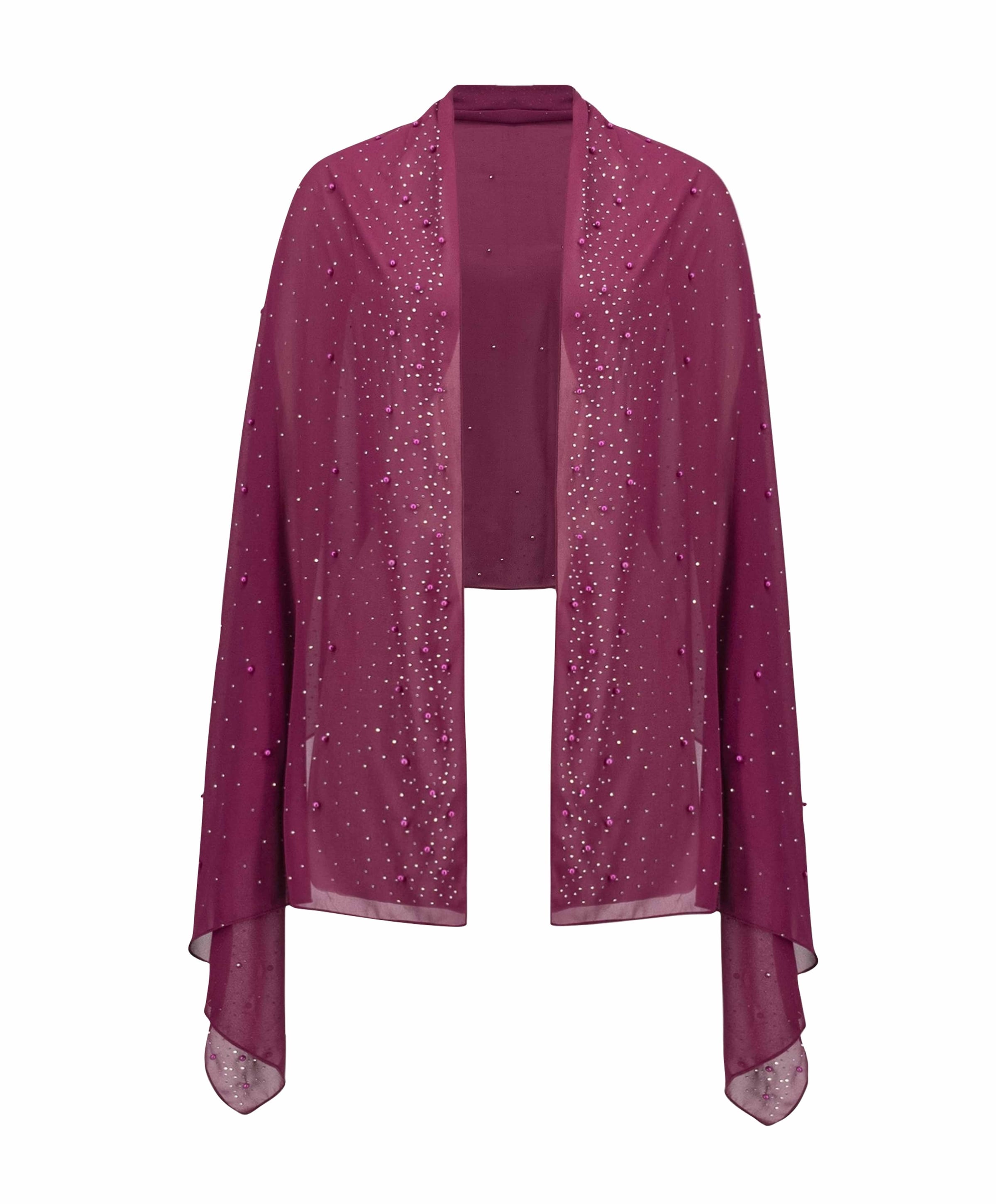 Dames sjaal bordeaux