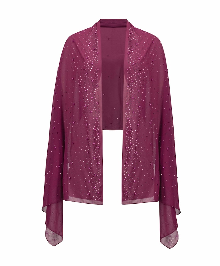 Dames sjaal bordeaux