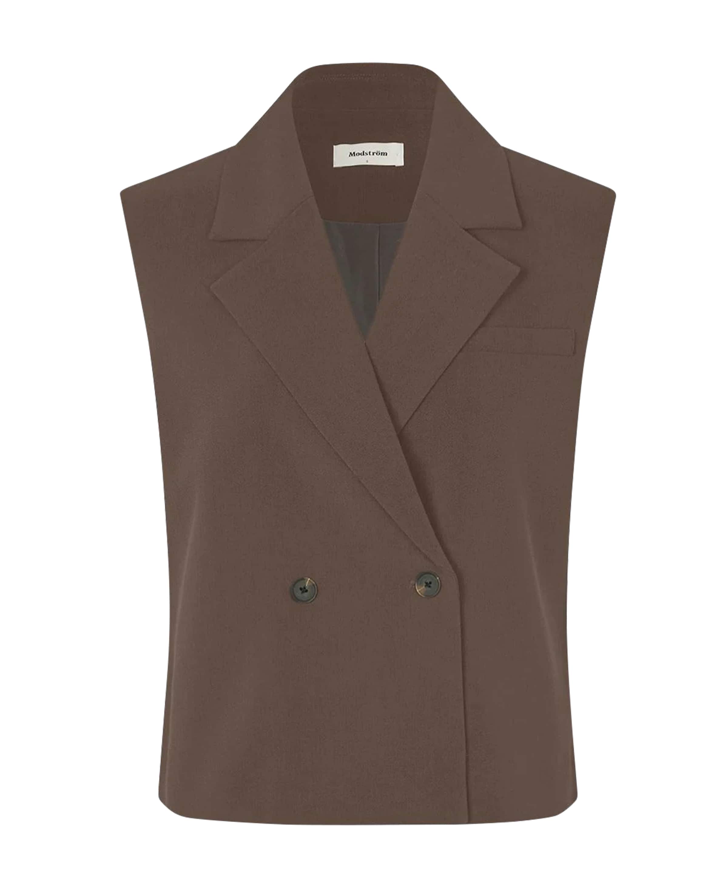 Dames gilet bruin