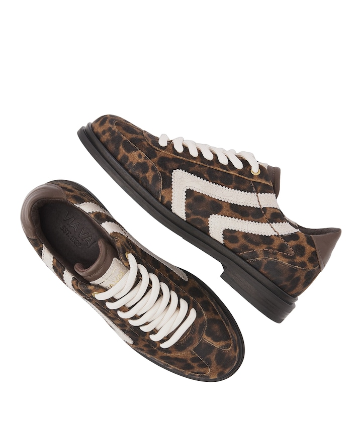 Fae Lois dames sneakers bruin