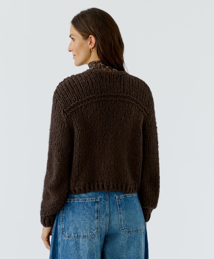 Dames vest bruin