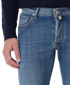 Nick Slim 5 pkt heren jeans blauw