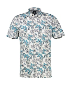 Heren polo blauw