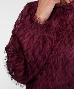 Dames blouse bordeaux