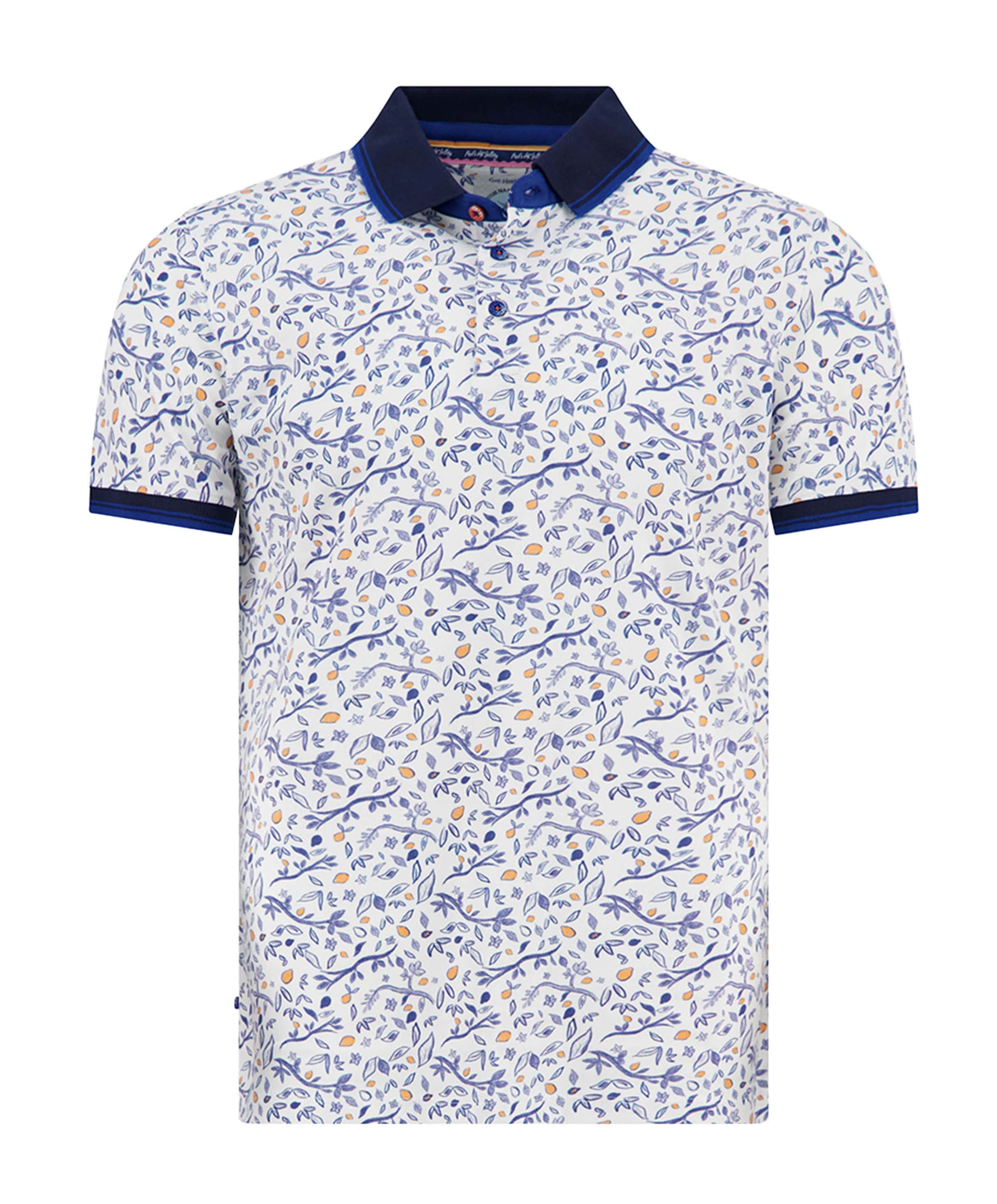 Heren polo blauw