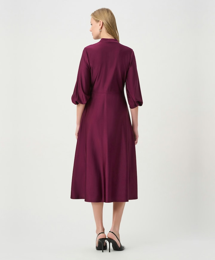 Dames jurk bordeaux