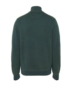 Heren trui met rits groen