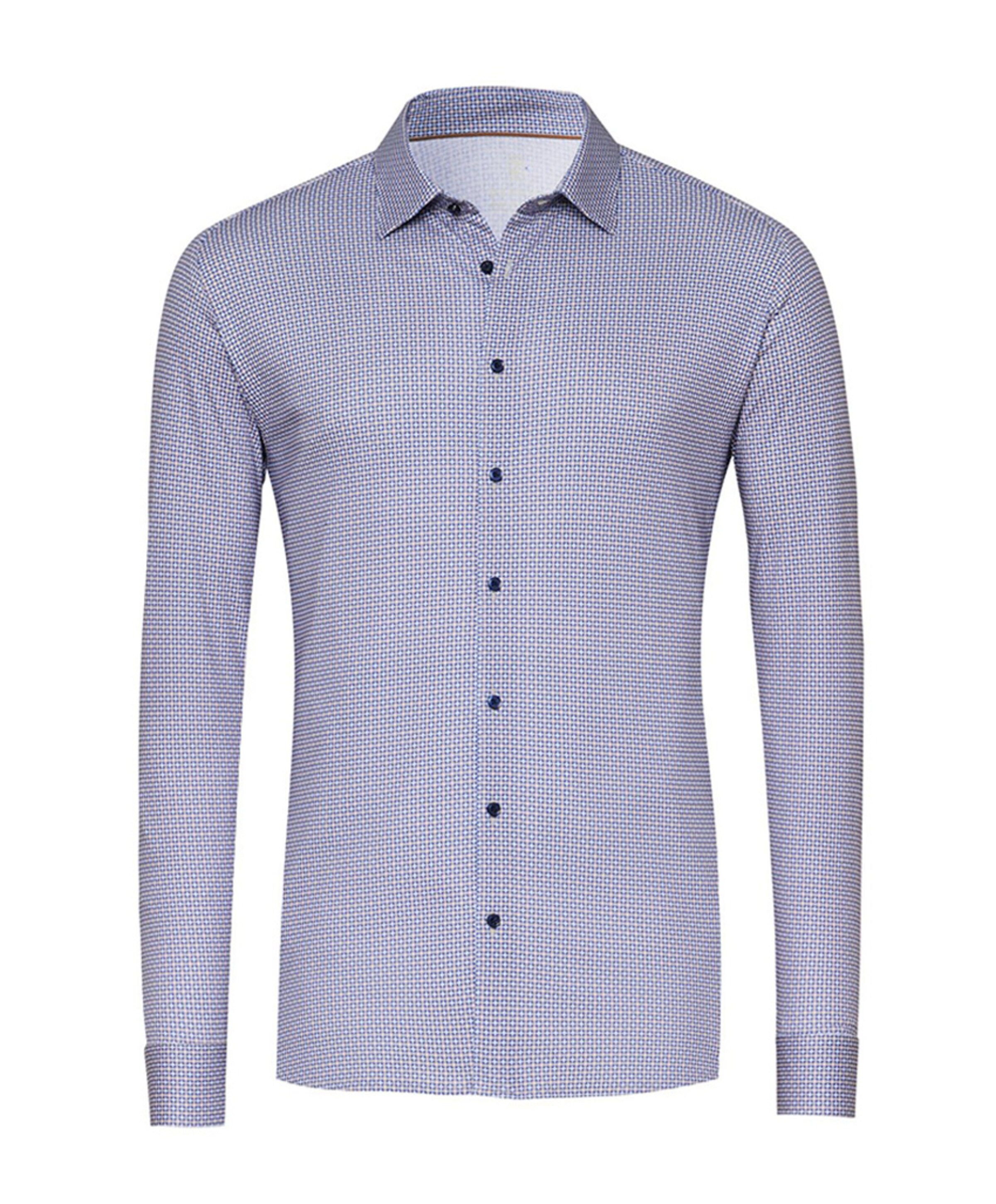 Overhemd lange mouw blauw