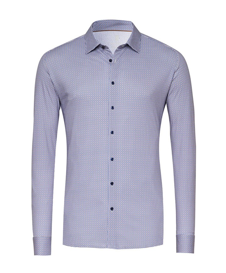 Overhemd lange mouw blauw