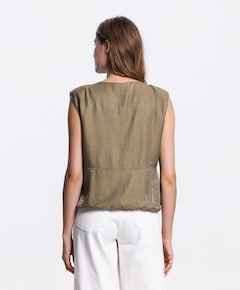 Dames gilet groen