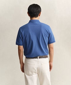 Heren polo blauw