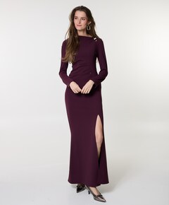 Dames jurk bordeaux