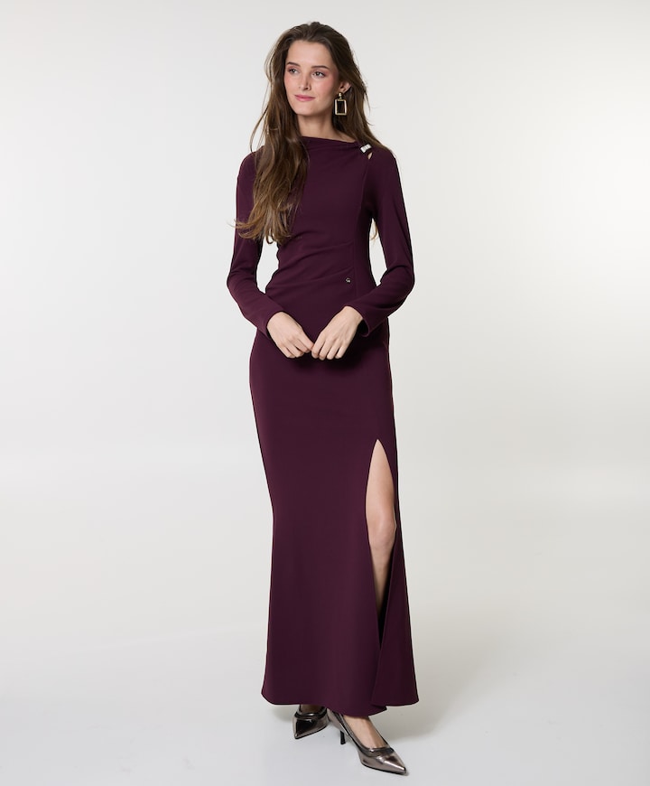 Dames jurk bordeaux