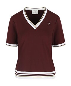Dames t-shirt bordeaux