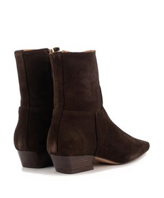 dames enkellaarzen bruin