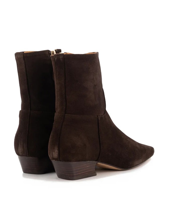 dames enkellaarzen bruin