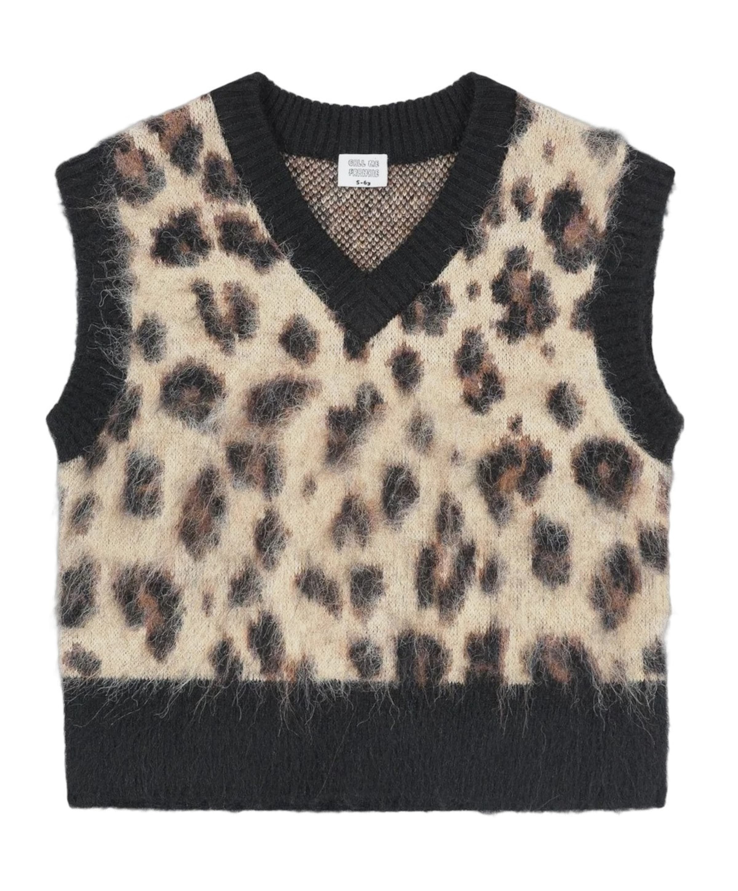 Meisjes gilet bruin