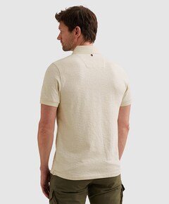 Heren polo ecru