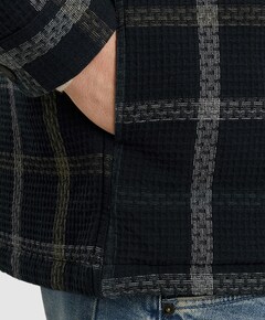 Vest lange mouw blauw