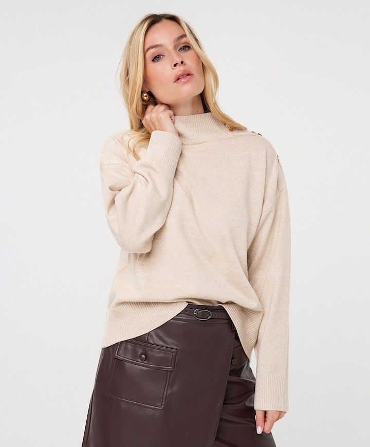 Dames trui beige