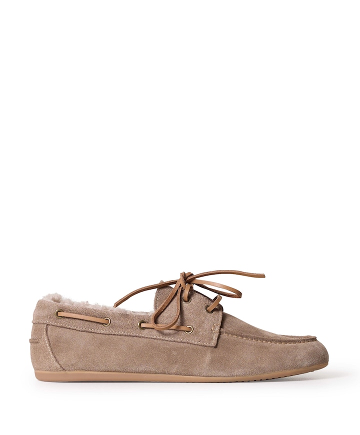 dames loafers beige